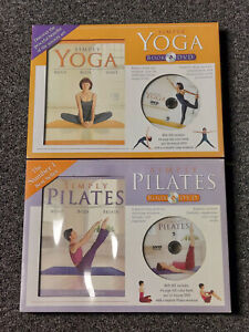 2 - Simply Box Sets Simply Yoga DVD & Book & Simply Pilates DVD & Book Both NEW