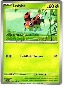 Ledyba 2/142 Pokemon SV: Stellar Crown - Picture 1 of 3