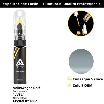 FIXYPAINT Vernice di ritocco per Volkswagen Golf Cod: LV5L Crystal Ice Blue