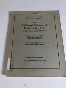 1963 McDougall Collection of Indian Textiles Guatemala Mexico, Start, EXLIB - Imagen 1 de 5