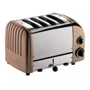 Dualit Wide Slot Toaster 1800W 4-Slice Copper Finish w/ Slide-Out Crumb Tray - Picture 1 of 1
