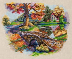 Merejka Kit punto croce contato paesaggio autunnale K-103 - Foto 1 di 4