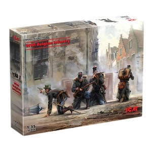 ICM 35680 Plastic model figures kit Scale 1:35 WWI Belgian Infantry - models kit - Picture 1 of 22