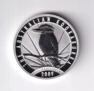AUSTRALIAN: 2009 $1 KOOKABURRA 1oz .999 SILVER COIN #5746 - Picture 1 of 2