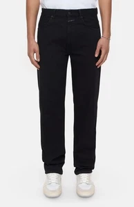 GESCHLOSSEN Cooper Tapered Fit Jeans schwarze Waschung Made in ITALY Größe 34 260 $ - Bild 1 von 17