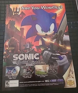 Sonic And The Black Knight Videospiel 2009 Printanzeige 8X11  - Bild 1 von 1