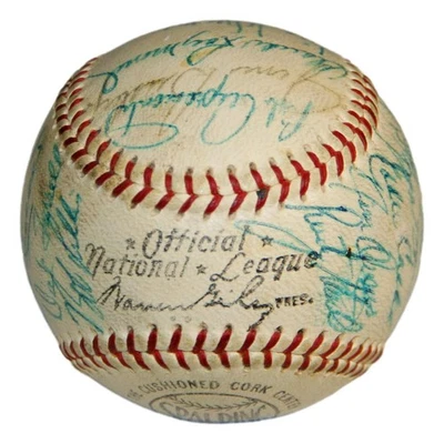 1965 Houston Astros Team Signed Baseball 25 Sigs PSA/DNA Letter - Image 1 of 4