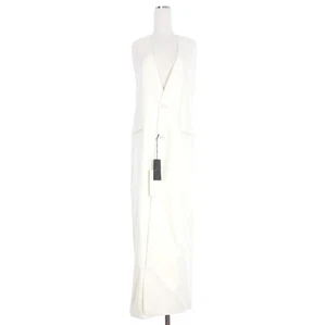 ANN DEMEULEMEESTER 22AW HELENA Abrigo Chaqueta 40 Blanco Blanco 2202-W-WA12 - Imagen 1 de 9