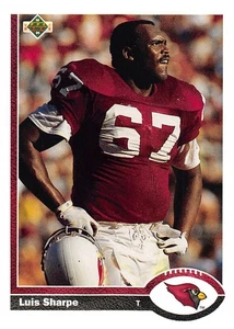 Luis Sharpe 1991 Upper Deck 428 Phoenix Cardinals Football Card - Bild 1 von 2