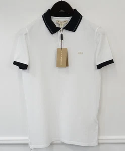 Herren Burberry Poloshirt Freizeit Pullover Weiß Atkins Größe S US38 - Bild 1 von 8