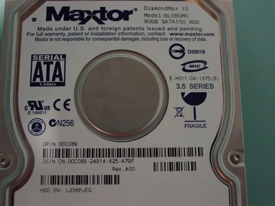 Dell CC089 80GB 7200rpm SATA Drive 4z - Image 1 of 2