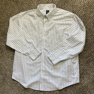 Brooks Brothers Hemd Herren 1XL Blau Streifen Oxford Original Polo Bügelfrei Supima - Bild 1 von 11