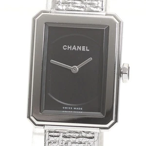 CHANEL Boyfriend Tweed H4876 schwarzes Zifferblatt Quarz Damenuhr_869169 - Bild 1 von 6
