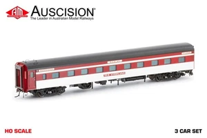 Auscision (SPS-5) The Overland, Regal Red (1978-1989) - 3 Car Pack HO Scale - Picture 1 of 3