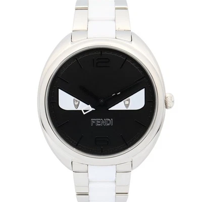 FENDI Bugs monster Wrist Watch 21000M Quartz Stainless Steel Used Women Black - Image 1 of 4