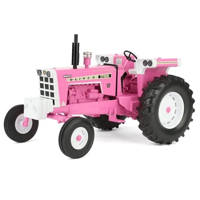 Spec Cast 1/16 Pink Oliver 1755 Open Station Tractor with Wide Front Axle SCT978 - Image 1 of 4