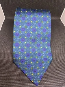 MCM SILK All Over Print Logo Luxury Designer Necktie Made In Spain B - Bild 1 von 4