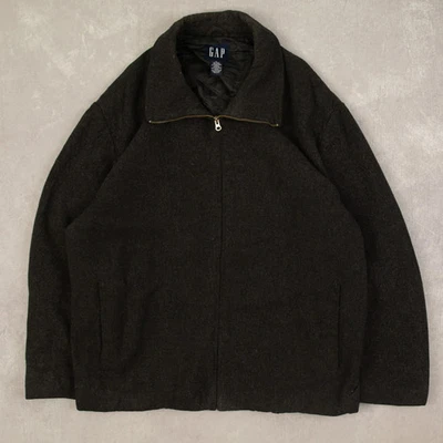 Gap Vintage Full Zip Wool Jacket XL Men's Charcoal Grey Americana - Image 1 of 4