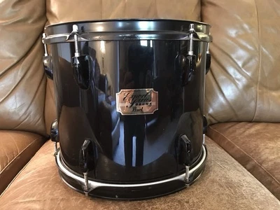 12” Black-on-Black Usado Pearl Export Series Tom em Bom Estado - Imagem 1 de 4