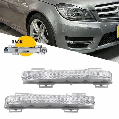 Par de luces antiniebla de circulación diurna para Mercedes-Benz Clase SLK 2011-2013 R172 SLK250 Foto 1 de 4