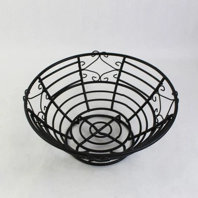 Black Wire Countertop Fruit Basket Kitchen and Home Decor - Image 1 of 4