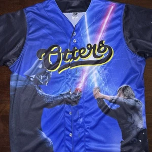 Otters Star Wars Jersey Adult 2XL OT Sports Authentic Licensed - Picture 1 of 7