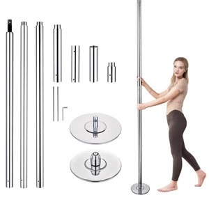 Portable 12ft Dancing Pole Kit with Extensions Fitness Dance Exercise Club Home - Picture 1 of 12