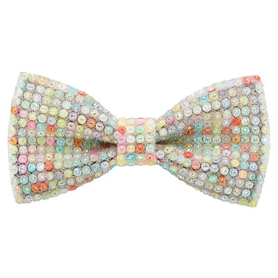 Rhinestone Bow Ties for Men, Men’s Sequin Bow Ties Pre Multicolor - Style 1 Foto 1 de 4