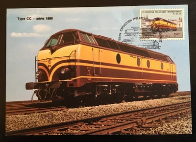 LUXEMBOURG 1980sType CC Serie 1800 Locomotive maxicard (R83) - Image 1 of 2