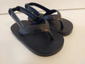 Old Navy Baby Flip Flop Thong Sandals Navy Blue Size 4 - Picture 1 of 9