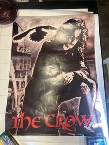 THE CROW Brandon Lee 1990s poster Original Movie Memorabilia The Crow - Picture 1 of 3