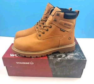 Wolverine Men's Floorhand Insulated Waterproof 6" Steel Toe Work Boots Wheat NIB - Picture 1 of 13