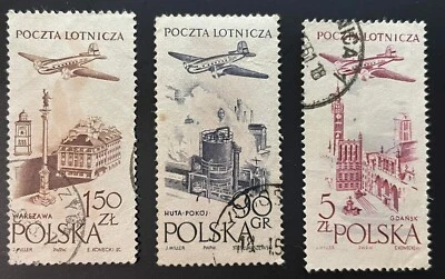 Sellos de Polonia 1957 - 1958 Vuelo alrededor de Europa Carrera Aérea - Victoria Foto 1 de 2