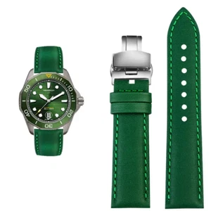 Nylon Strap fit Tag Heuer MONACO CARRERA FORMULA 1 Watch 22mm Green - Imagen 1 de 3