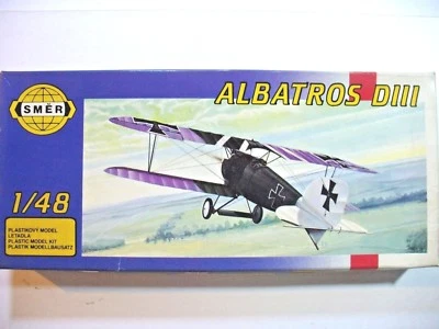 ALBATROS D-III 1/48  SMER  scatola 30,5x13,5x4 cm - Immagine 1 di 2
