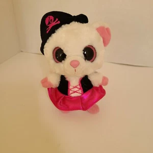 Aurora World Fuzzy Tail Lemur Giggling Pink Pirate Lemur ~Tested Works - Picture 1 of 6