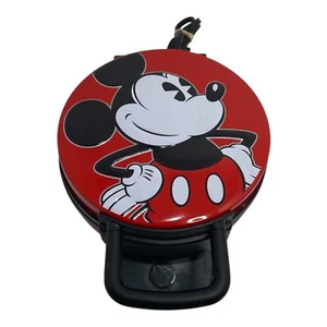 🌊 Disney Mickey Mouse Waffle Maker Kids Fun Pancake Model DCM-12 WORKS EUC - R5 - Picture 1 of 8
