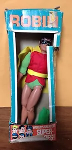 Modellino vintage Mego Super-Heroes Robin con scatola originale - Foto 1 di 12