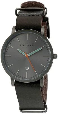 Ted Baker Mens Watch Brown Leather Band 10026444 $175 - Image 1 of 4