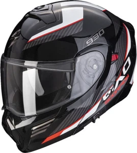 Helm Modular Scorpion EXO 930 Navigator Schwarz Rot XXL Black Red Flip Up Helmet - Bild 1 von 3