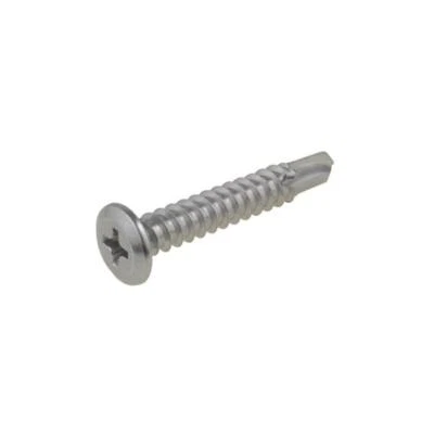 Pack of 20 Stainless 10g x 30mm Wafer PH2 Coarse Metal Self Drilling Screw G410 - image 1 of 4