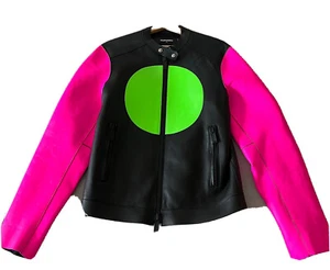 Dsquared2 Leather Factory Biker jacket - Picture 1 of 2