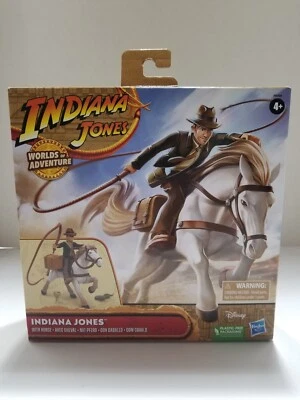 FIGURA INDIANA JONES MUNDOS DE AVENTURA INDIANA JONES CON CABALLO 2.5" - ¡NUEVA! Foto 1 de 4