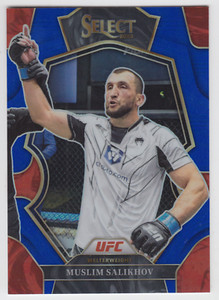 2023 PANINI SELECT UFC MUSLIM SALIKHOV /199 BLUE PRIZM #187 WELTERWEIGHT