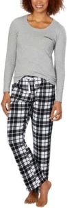 Calvin Klein Womens 2 Piece Fleece Pajama Set - Picture 1 of 15