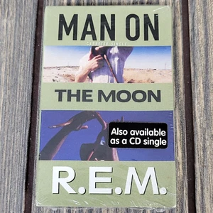 R.E.M. Man on the Moon Single (Cassette, 1993) ~Sealed~ REM Alternative Rock New - Picture 1 of 6