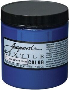 Jacquard Textile Color Fabric Paint 8oz-Fluorescent Blue