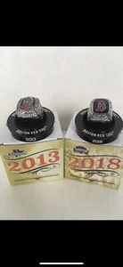 Boston Red Sox World Series Ring Replica SGA Fenway Park 04, 13 &18 3 NEW Rings - Picture 1 of 3