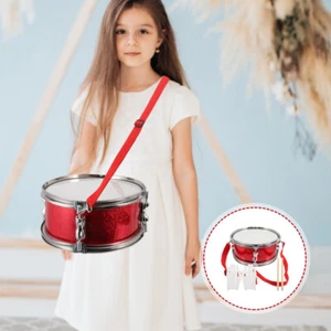 Glitter Red Drum Preschool Student Snare Toddler Musical Instruments - Picture 1 of 12