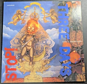 Jane's Addiction Three Days Stop 12" Vinyl 1990 Gold Promo Single Record - Picture 1 of 9